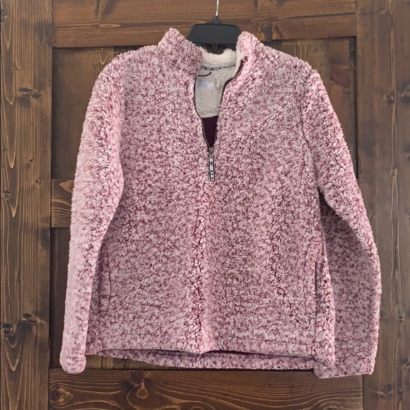 Time and Tru Tops - 5/$25 SHERPA 1/4 ZIP PULLOVER w POCKETS